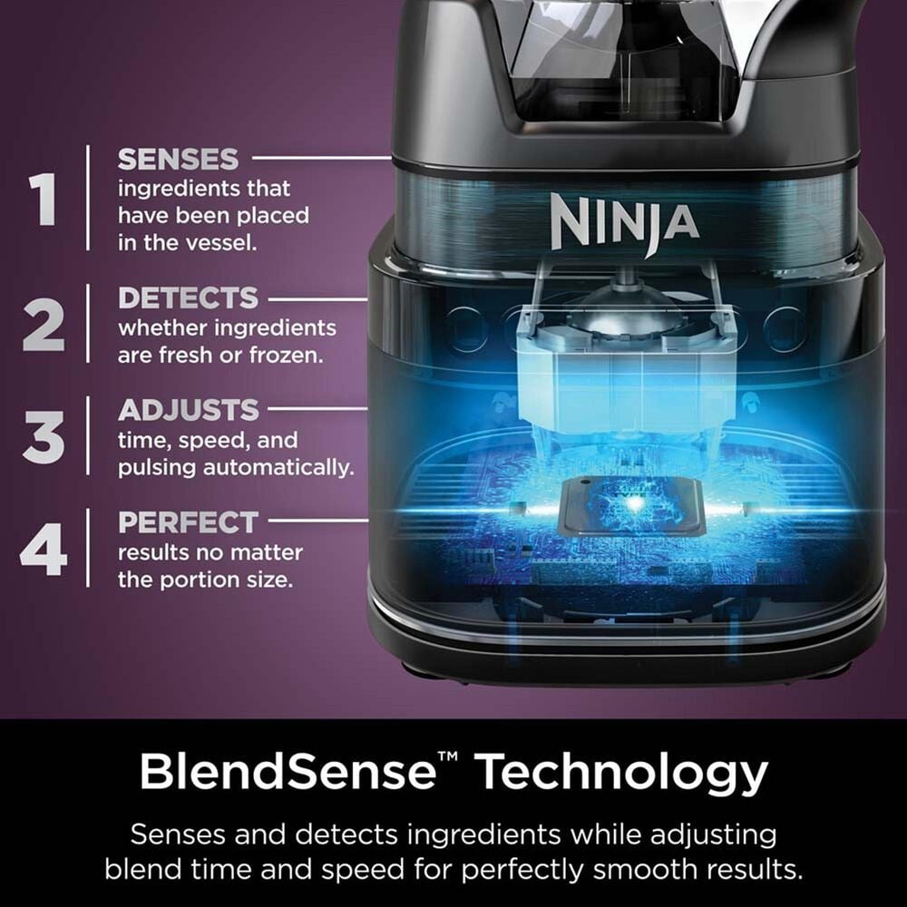 Shark Detect Kitchen System Power Blender Plus Processor Pro with BlendSense Technology in Black, , large