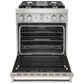 KitchenAid 30" Professional Smart Dual Fuel Range in Matte Milkshake, , large