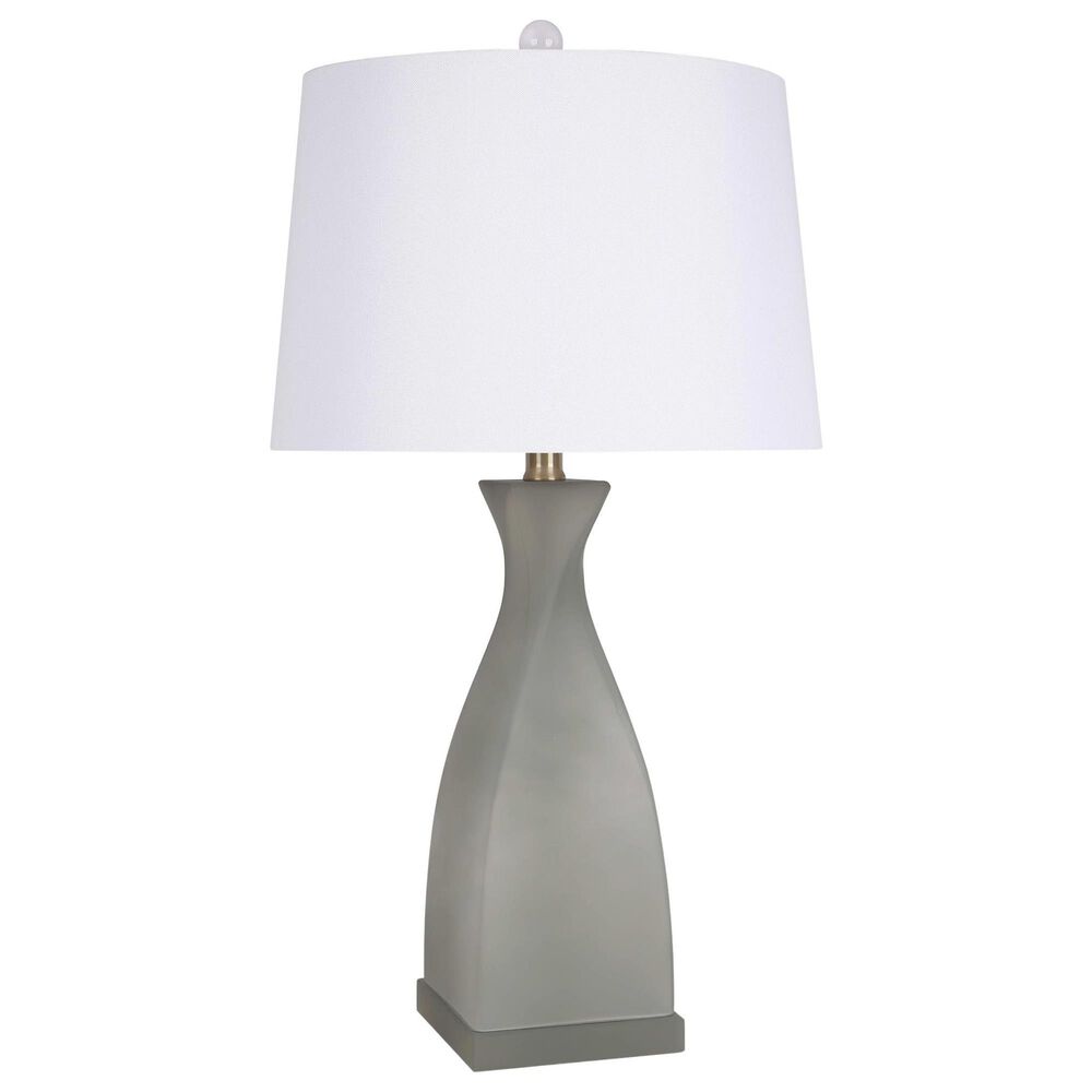 Classy Art Wholesalers Elegance Art Glass Table Lamp in Sage Green, , large