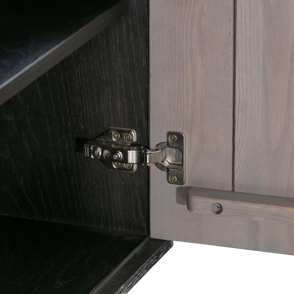 Blue River Turnin Sideboard in Black Brushed and Copper, , large