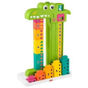Fisher Price Adding Alligator Educational Toy with 10 Blocks in Multicolor, , large