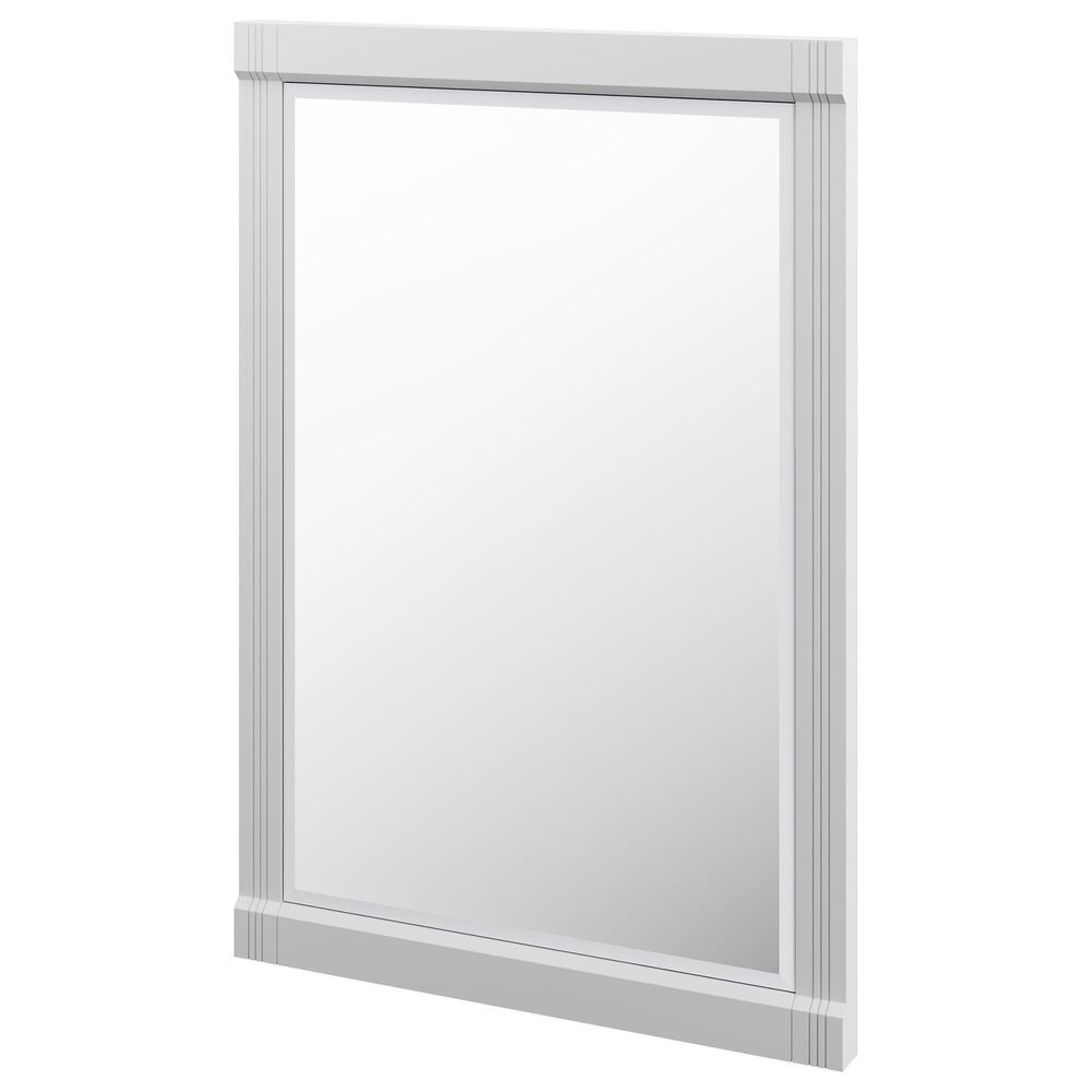 James Martin Bellshire 26" Rectangular Mirror in Bright White, , large