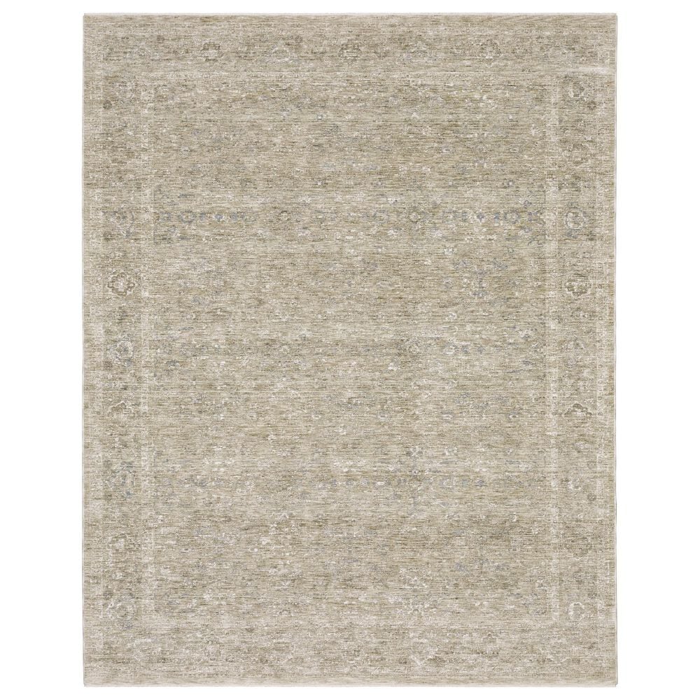 Oriental Weavers Avalon AVA07 Beige and Grey 3"2" x 5" Area Rug, , large