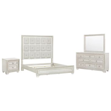 Chapel Hill Camila 4 Piece Queen Bedroom Set in Cream, , large