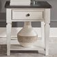 Belle Furnishings Allyson Park Drawer End Table in White, , large