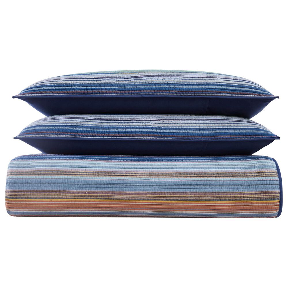 Pem America Met Stripe 3-Piece King Quilt Set, , large