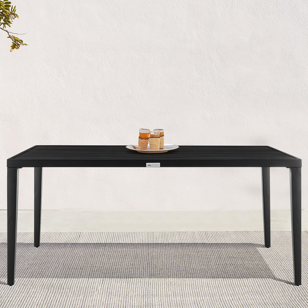 Blue River Aileen Patio Dining Table in Black - Table Only, , large
