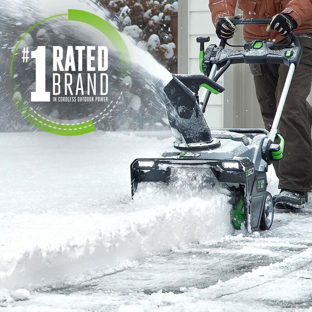EGO 21&quot; Dual Port Snow Blower Kit with Peak Power with Peak Power Two 5.0Ah Batteries and Charger Included, , large