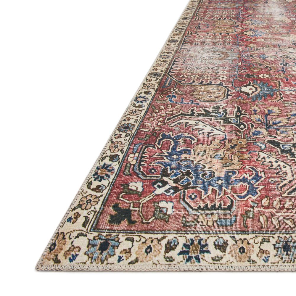 Chris Loves Julia x Loloi Jules 7&#39;6&quot; x 9&#39;6&quot; Merlot and Multicolor Area Rug, , large
