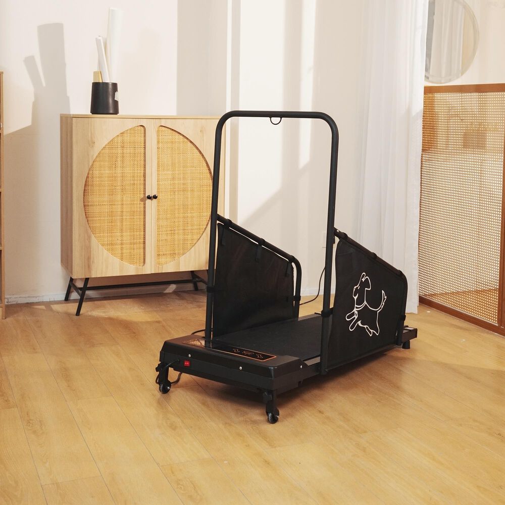 HOMLUX Dog Treadmill for Medium Dogs in Black, , large