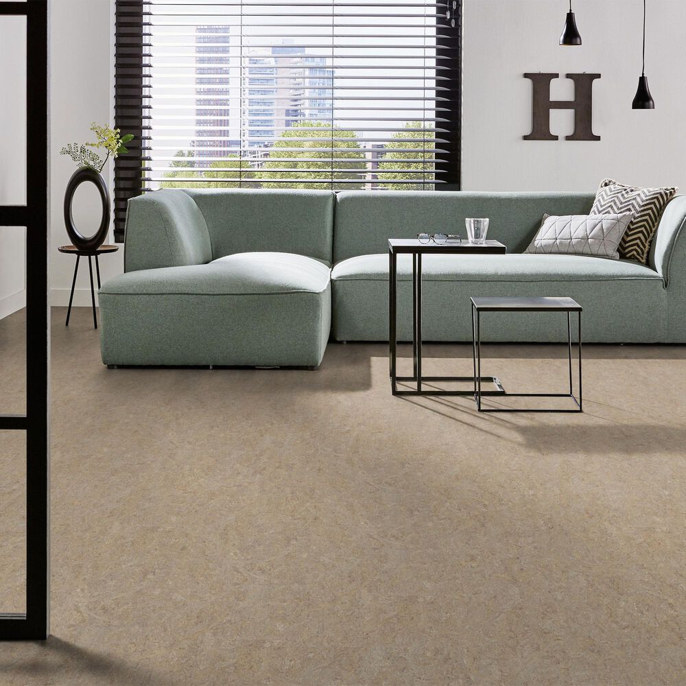 Forbo Marmoleum Cinch Loc Seal 12&quot; x 12&quot; Laminate Tile in Weathered Sand, , large