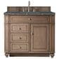 James Martin Vanities Bristol 36" Single Bathroom Vanity in Whitewashed Walnut with 3 cm Parisien Bleu Quartz Top and Rectangular Sink, , large