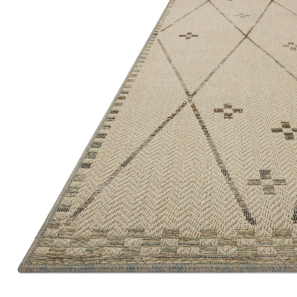 Loloi Saylor Ivory and Pebble 8'6" x 12' Indoor/Outdoor Area Rug, , large