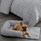 Hallmart Collectibles Chaise Sofa Small Gray Pet Bed, , large