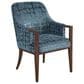 Lexington Furniture Rendezvous Lambeth Dining Arm Chair in Chester Finish and Blue Upholstery, , large