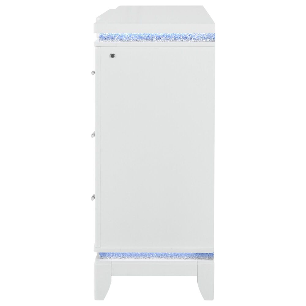 Global Furniture USA Alina 9-Drawer Dresser with Mirror in White, , large