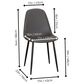 Sunset Furniture Leda Side Chair in Matte Black, , large
