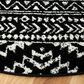 Safavieh Tulum Bohemian 3" Round Black and Ivory Area Rug, , large