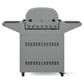 Tytus Emberwood Grill and Prep Cart with Gas Tabletop Pizza Oven in Gunmetal Gray, , large