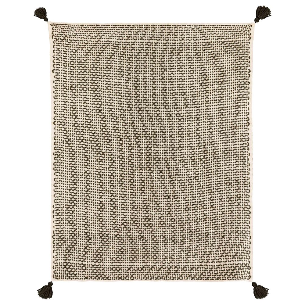 Tov Furniture Paris Throw in Black, White, , large