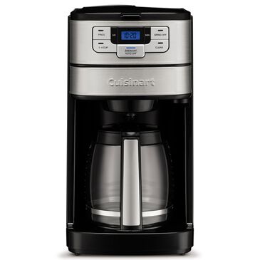 Cuisinart 12-Cup Automatic Grind and Brew Coffee Maker in Black and Stainless Steel, , large