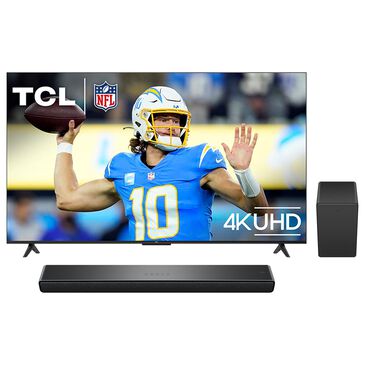 TCL 75" 4k Uhd Led Tv and Soundbar, , large