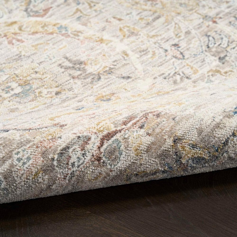 Nourison Antique Fusion Light Grey 2'2" x 10' Runner, , large