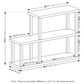 HOMLUX 3-Tier Ladder Display Bookshelf in White and Black, , large