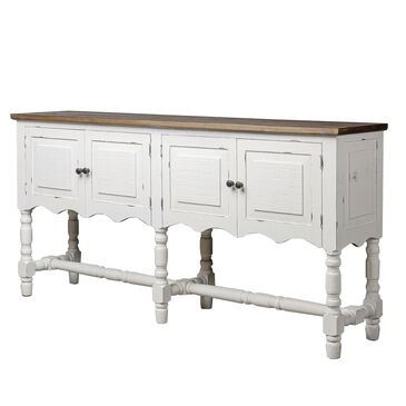 Rustic Imports Console Table in White, , large