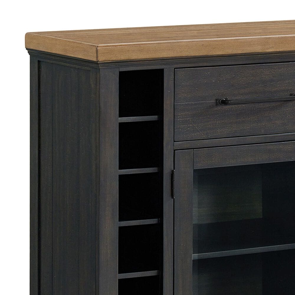 Mayberry Hill Montrose Server with Hutch in Espresso and Brown, , large