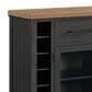 Mayberry Hill Montrose Server with Hutch in Espresso and Brown, , large