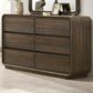 Crown Mark Kinkaid 6-Drawer Dresser Only in Brown, , large