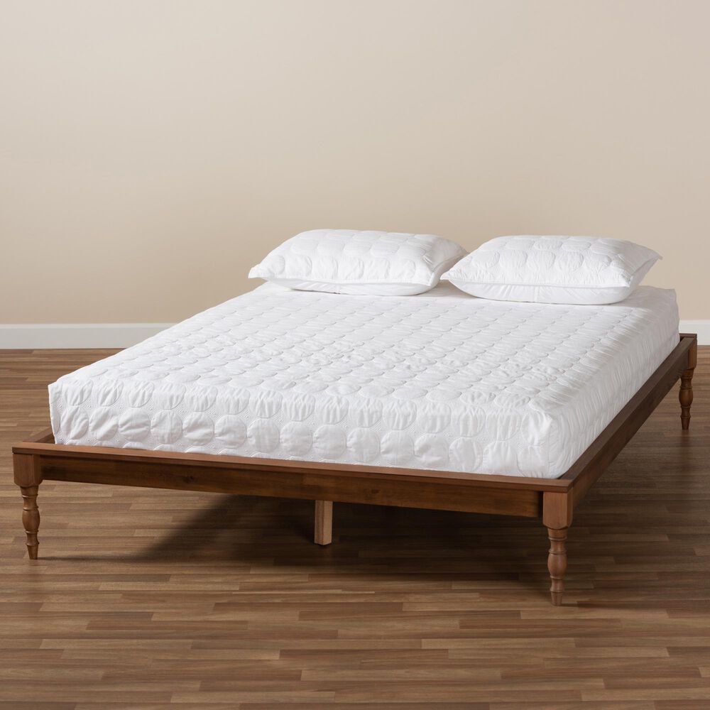 Baxton Studio Romy Full Bed Frame in Ash, , large