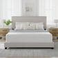 Richlands Furniture Willow Queen Upholstered Panel Bed in Gray Fog, , large