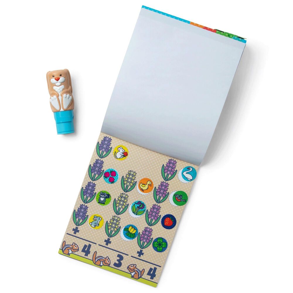 Melissa &amp; Doug Bunny 24-Page Activity Pad and Sticker Stamper in Multicolor, , large