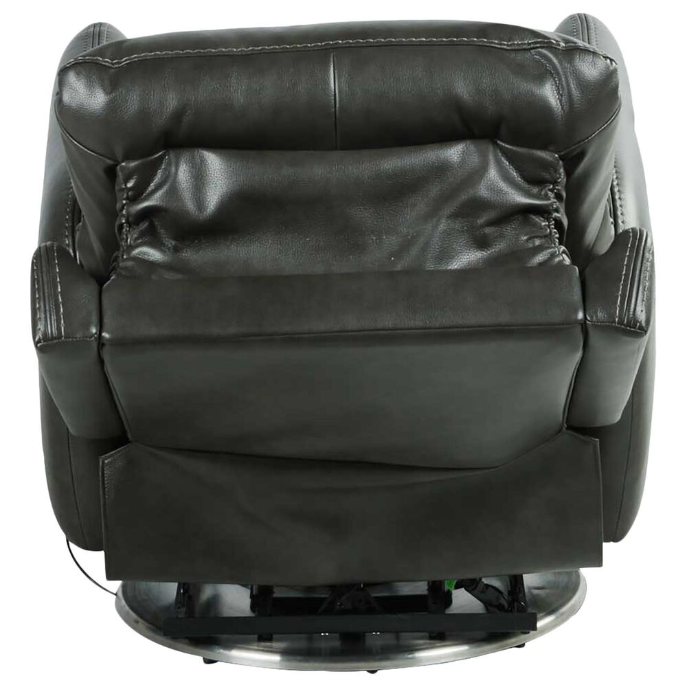 Steve Silver Athens Triple Power Swivel Recliner in Charcoal, , large