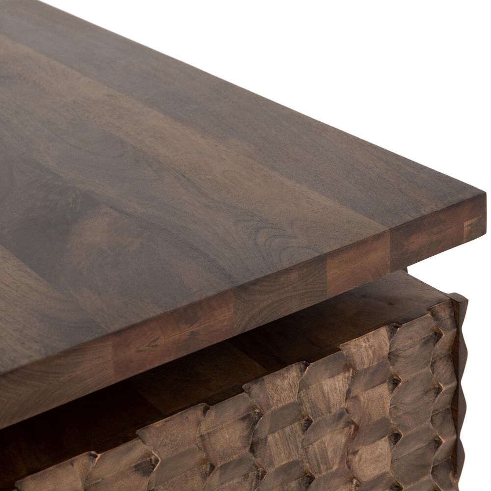 Four Hands Fallon Raffael Desk in Antique Brown and Gunmetal, , large