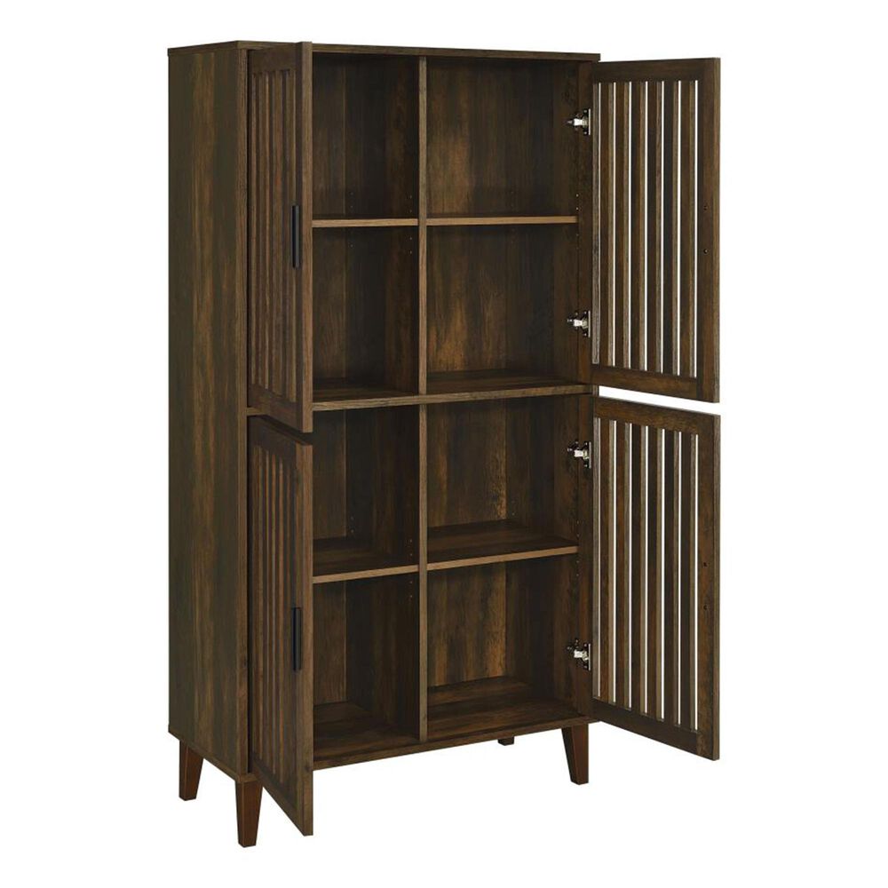 Pacific Landing Elouise Tall Accent Cabinet in Dark Pine, , large