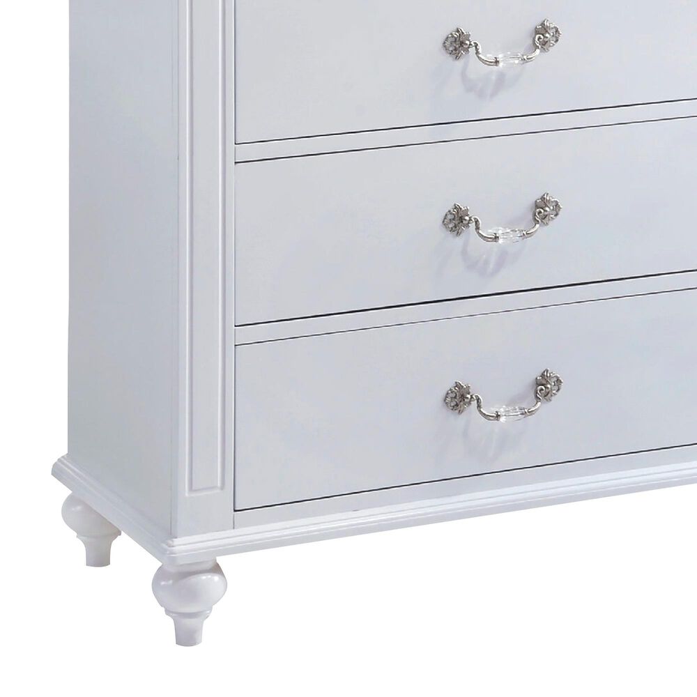 Mayberry Hill Alana 5-Drawer Chest in White Lacquer, , large