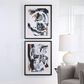 Uttermost Winterland 39" x 31" Abstract Wall Art in Ochre, Deep Charcoal and White (Set of 2), , large