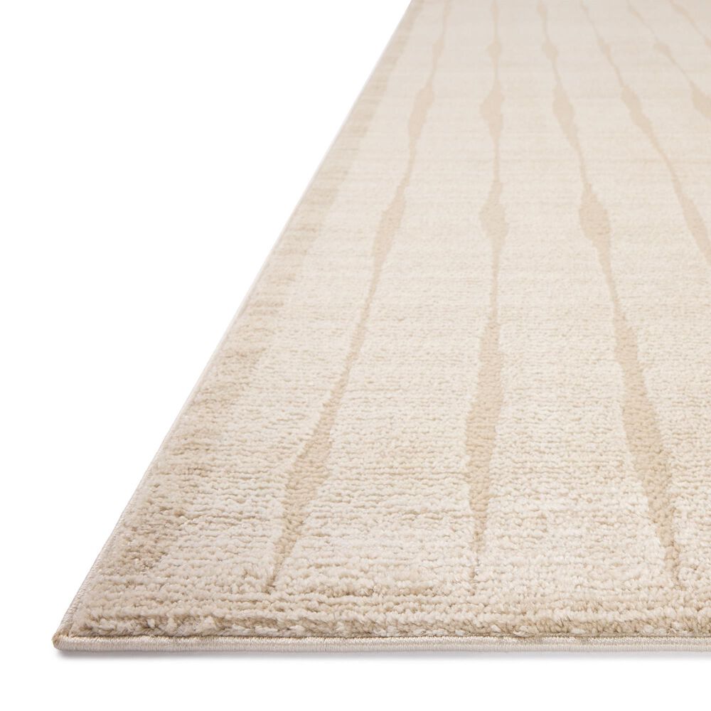 Chris Loves Julia x Loloi Calvin Ivory and Oatmeal 3'6" x 5'6" Area Rug, , large