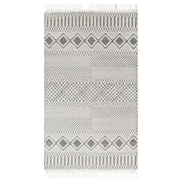 Surya Saint Clair SIC-2300 5" x 7"6" Charcoal, Black and White Area Rug, , large
