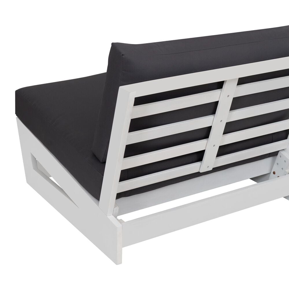 Linon Home Decor Silbury Patio Armless Chair in Grey, , large