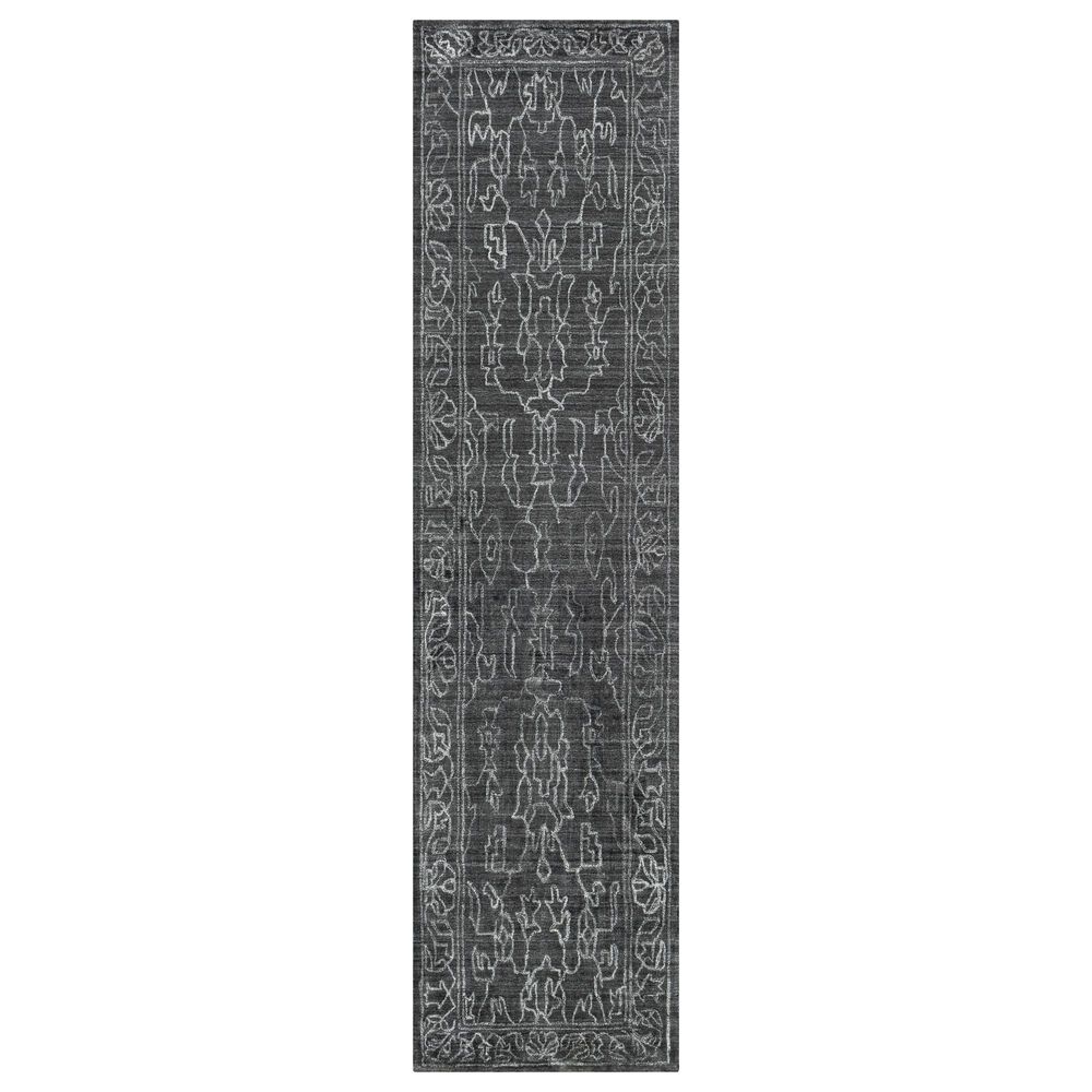 Surya Hightower 2"6" x 10" Charcoal and Light Gray Runner, , large