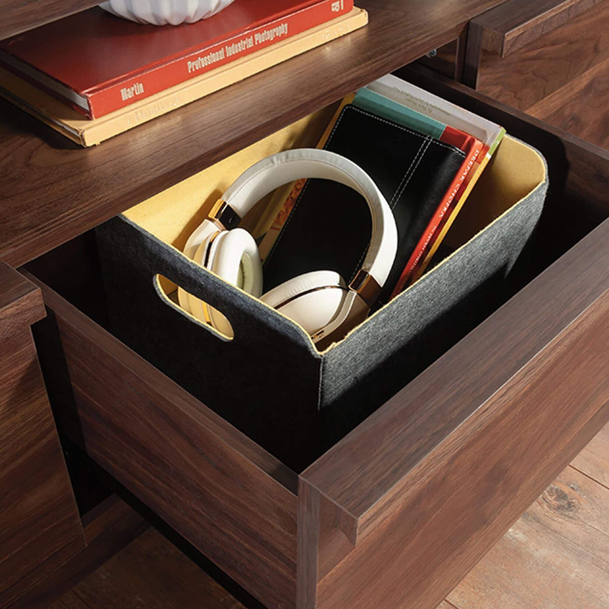 Sauder Harvey Park Credenza in Grand Walnut