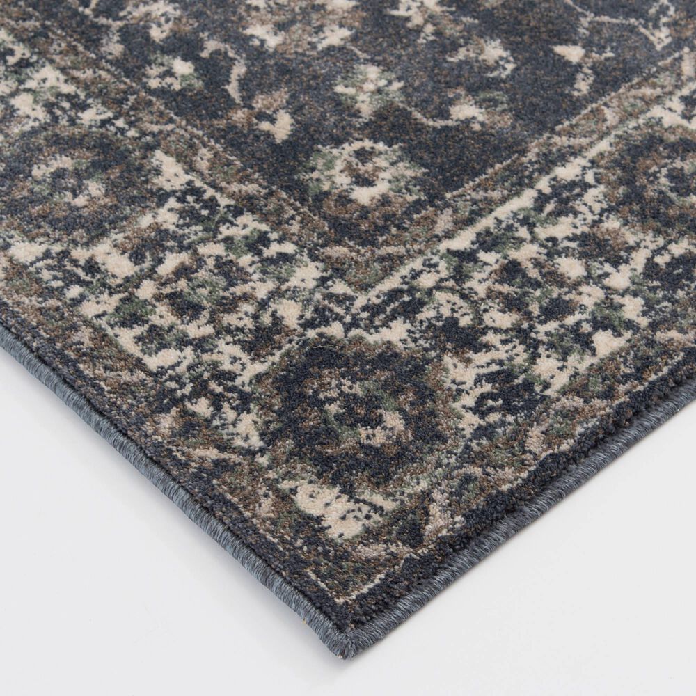 Central Oriental Minerva Hester 7&#39;10&quot; x 9&#39;10&quot; Vintage Blue and Alabaster Area Rug, , large