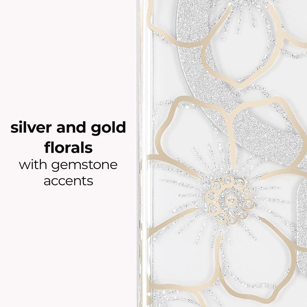 Case-Mate Floral Gems Case with Magnet for Samsung Galaxy S26 in Gold, , large