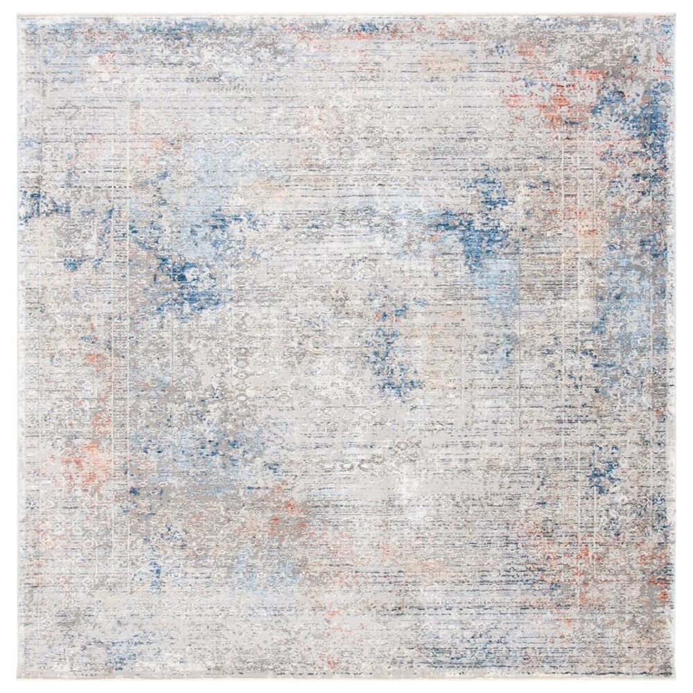 Safavieh Dream DRM426F 6"7" Square Grey and Blue Area Rug, , large
