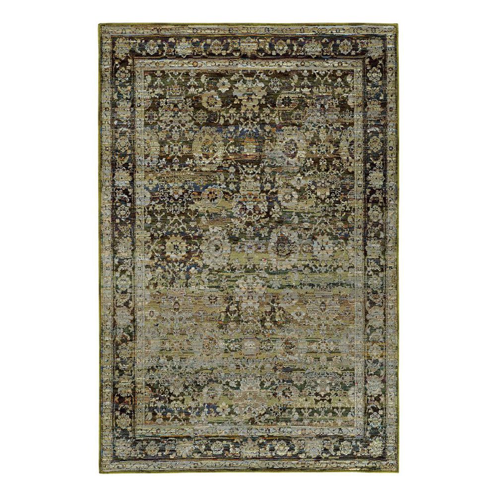 Oriental Weavers Andorra 7125C 7"10" x 10"10" Green Area Rug, , large