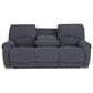 HomeStretch Showtime Power Reclining Sofa with Drop Down Table in Graphite, , large